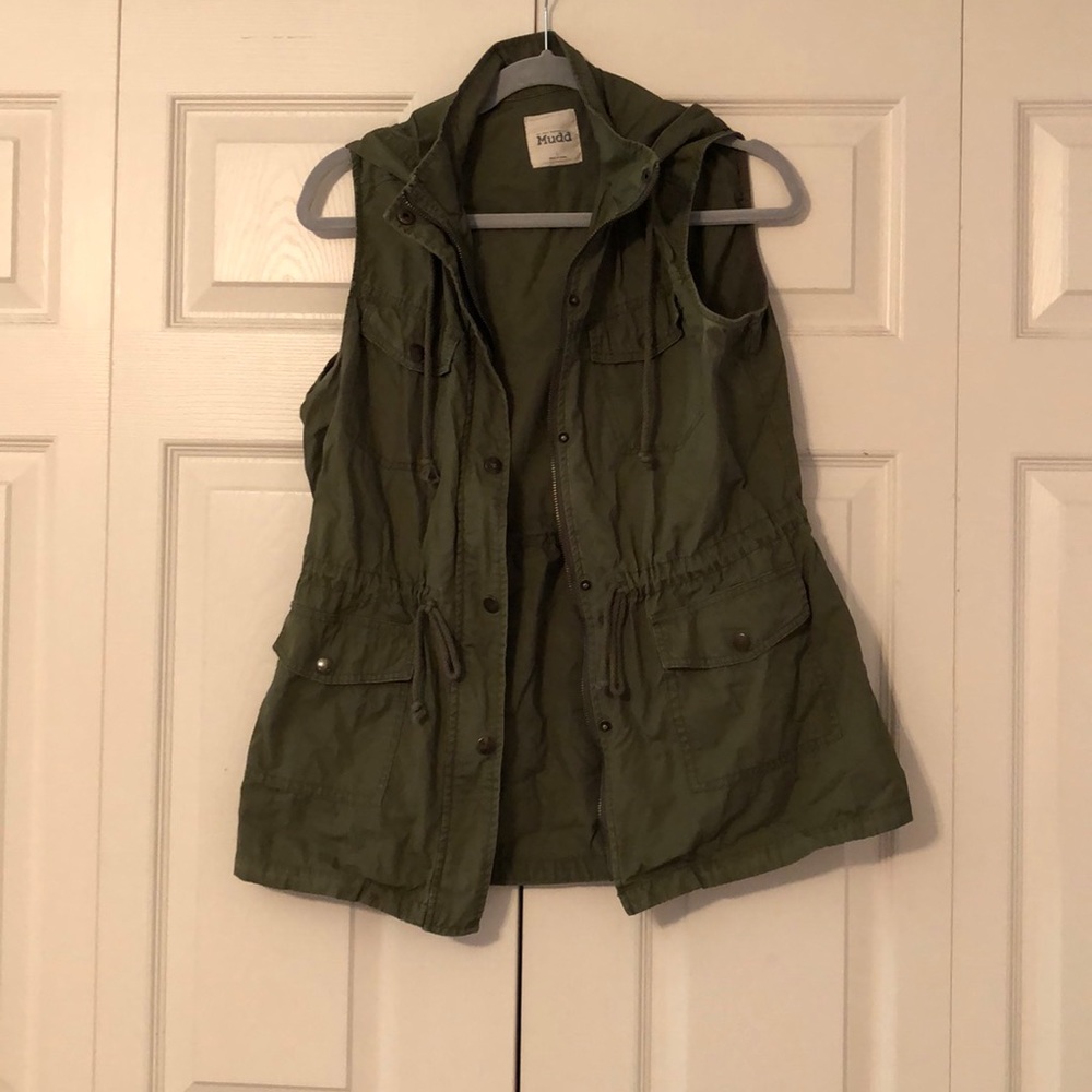 Army Green Hooded Vest